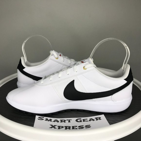 NEW Nike Cortez G Golf White Black Golf Shoes - Picture 4 of 7
